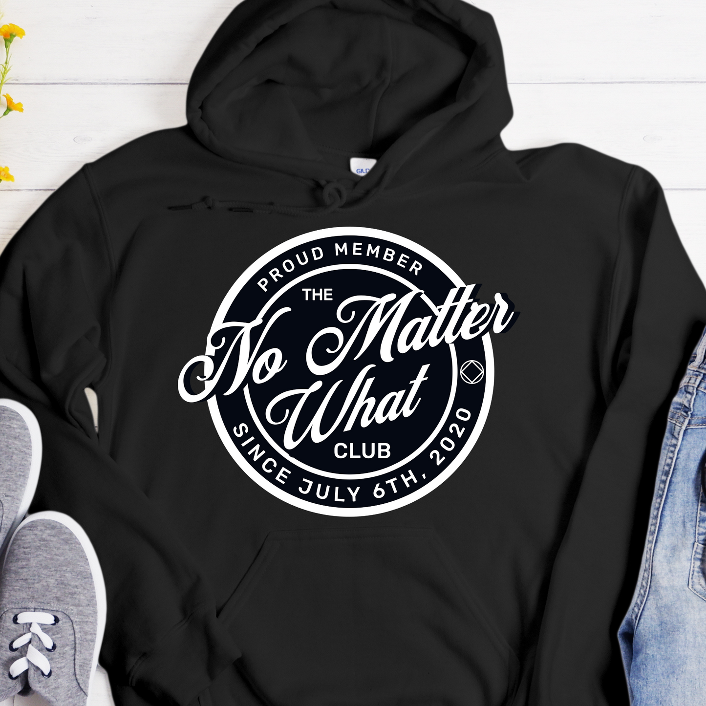 Custom Recovery Hoodie | Inspiring Sobriety |  No Matter What Club