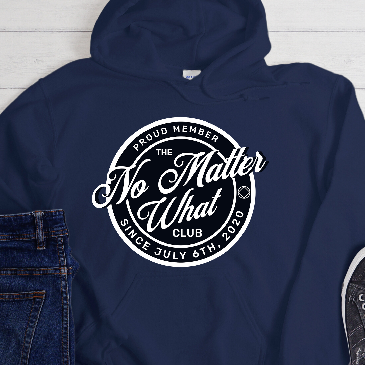 Custom Recovery Hoodie | Inspiring Sobriety |  No Matter What Club