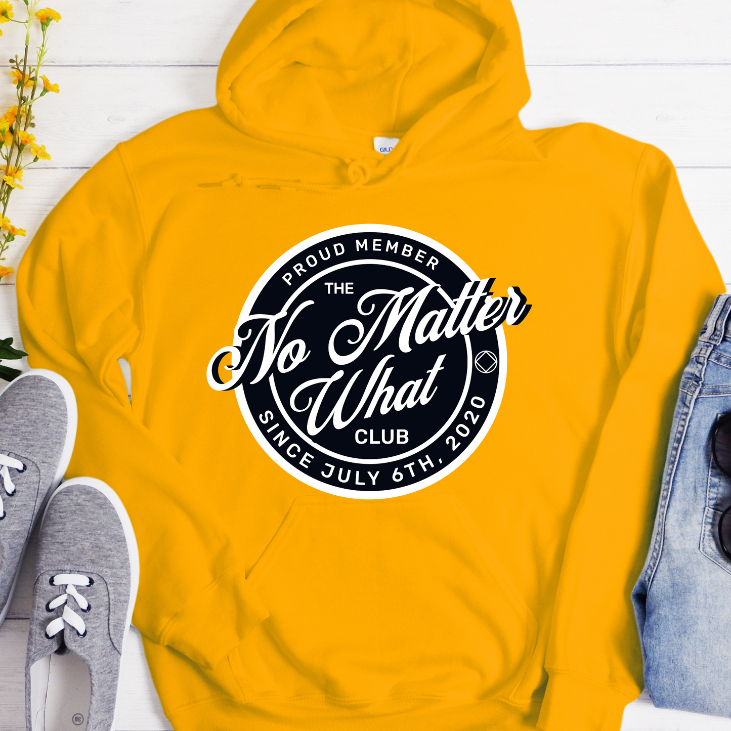 Custom Recovery Hoodie | Inspiring Sobriety |  No Matter What Club