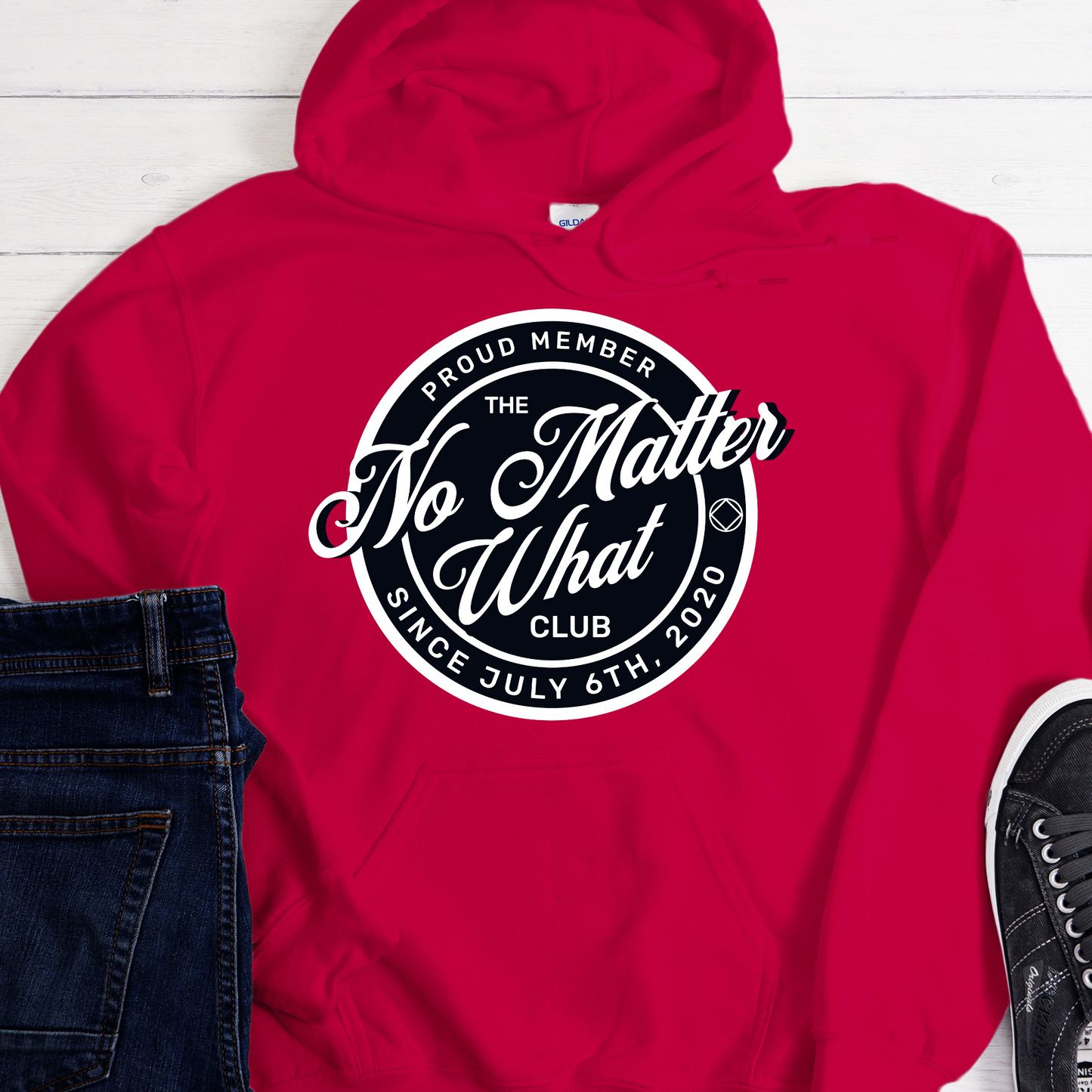 Custom Recovery Hoodie | Inspiring Sobriety |  No Matter What Club