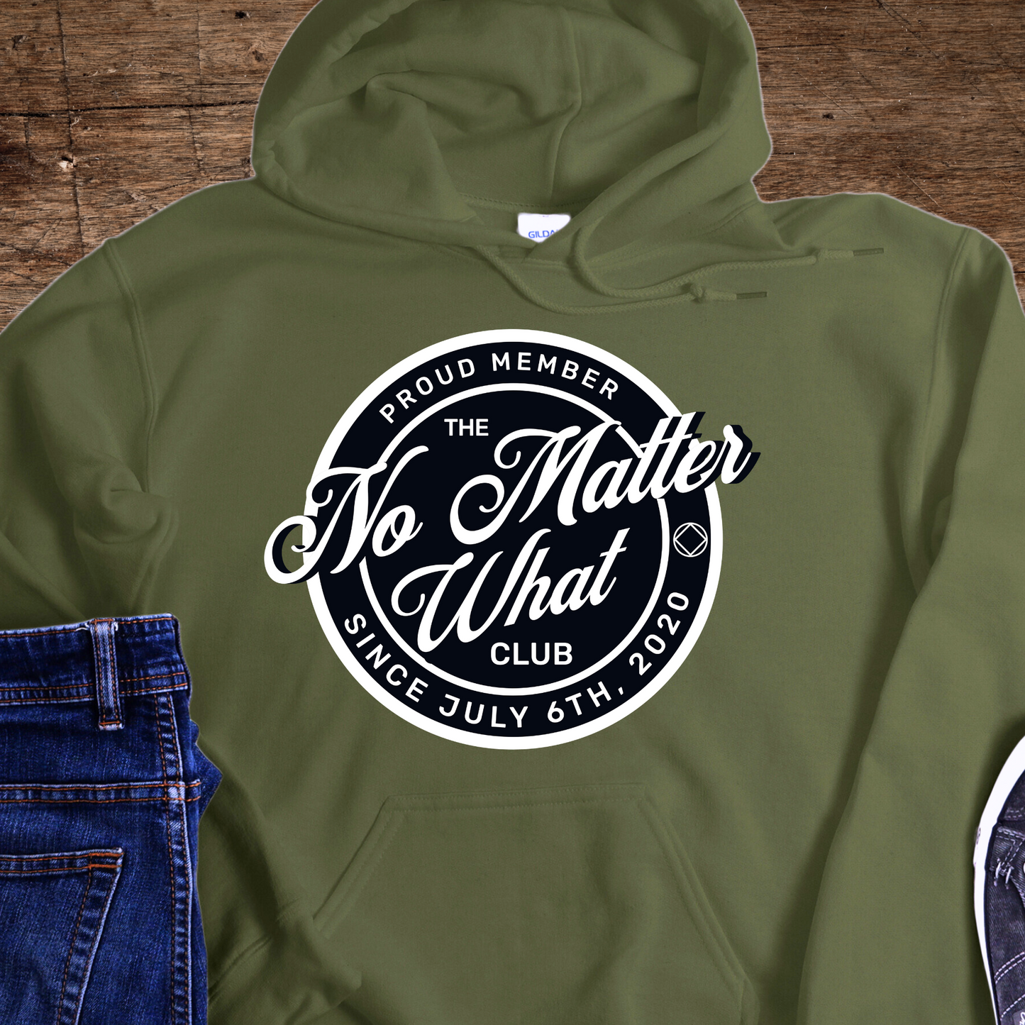 Custom Recovery Hoodie | Inspiring Sobriety |  No Matter What Club