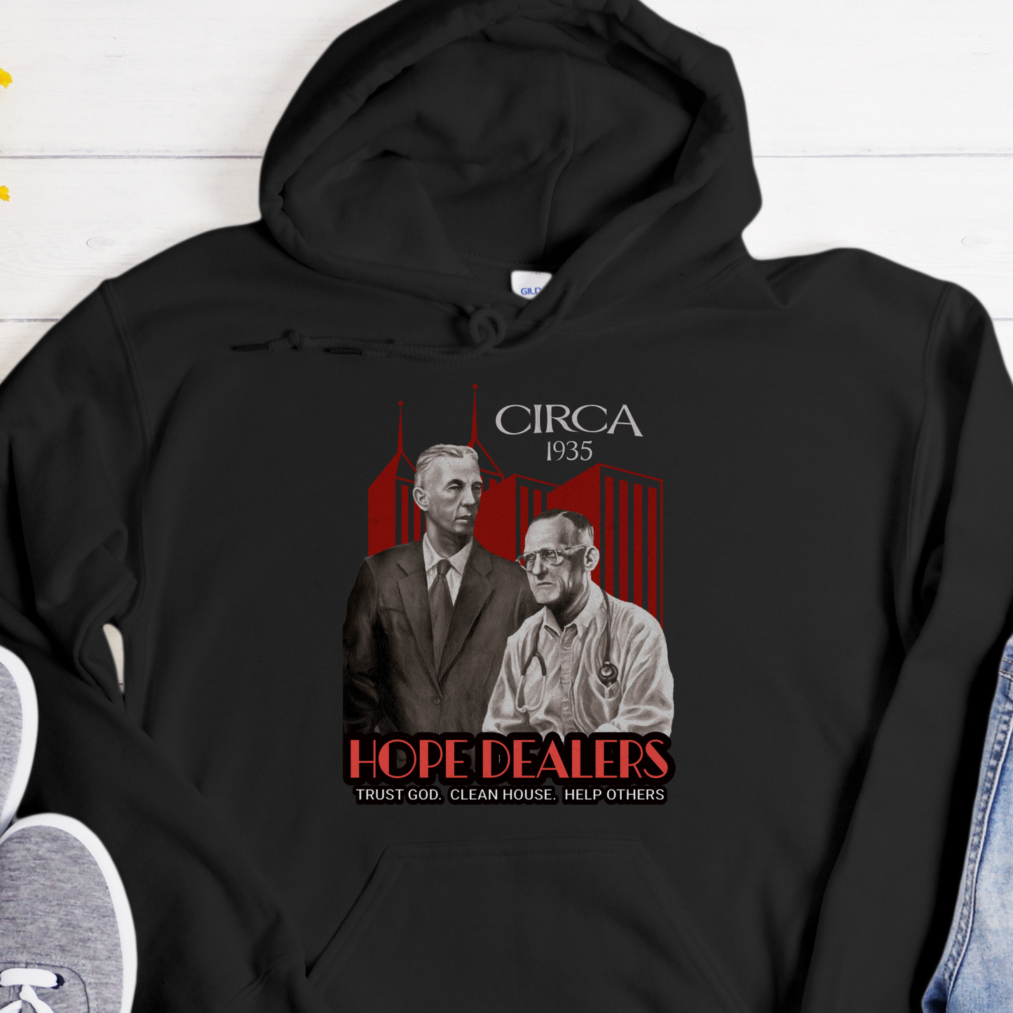 Recovery Hoodie | Inspiring Sobriety |  Bill & Bob - Hope Dealers