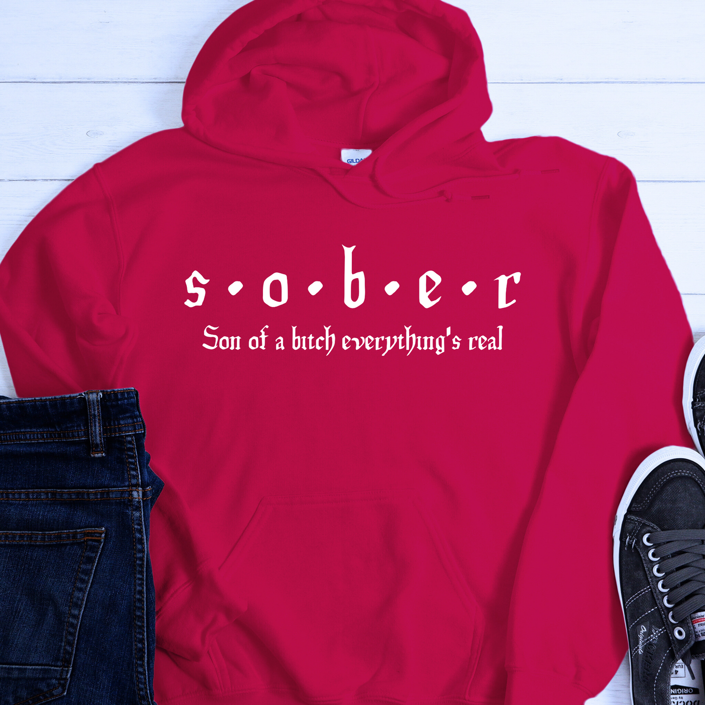 Addiction Recovery Hoodie | Inspiring Sobriety | S.O.B.E.R.