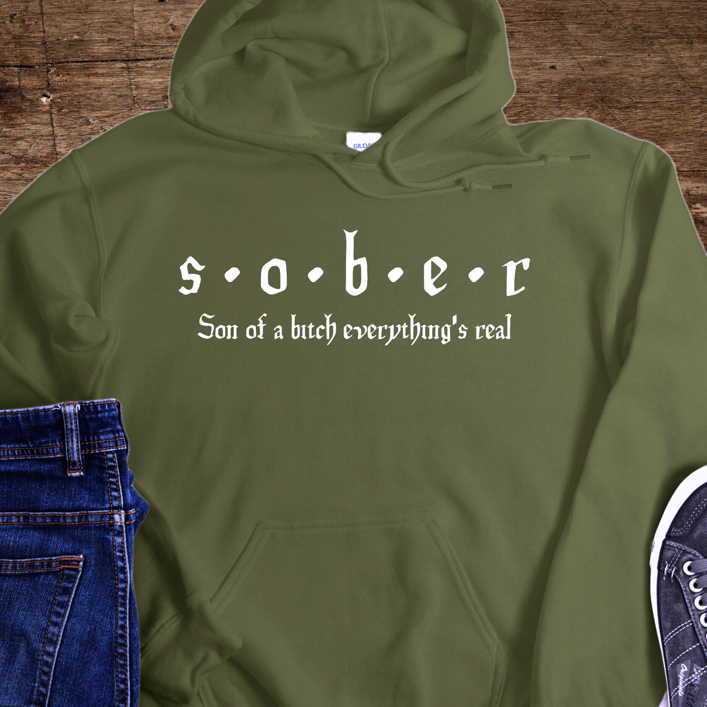 Addiction Recovery Hoodie | Inspiring Sobriety | S.O.B.E.R.