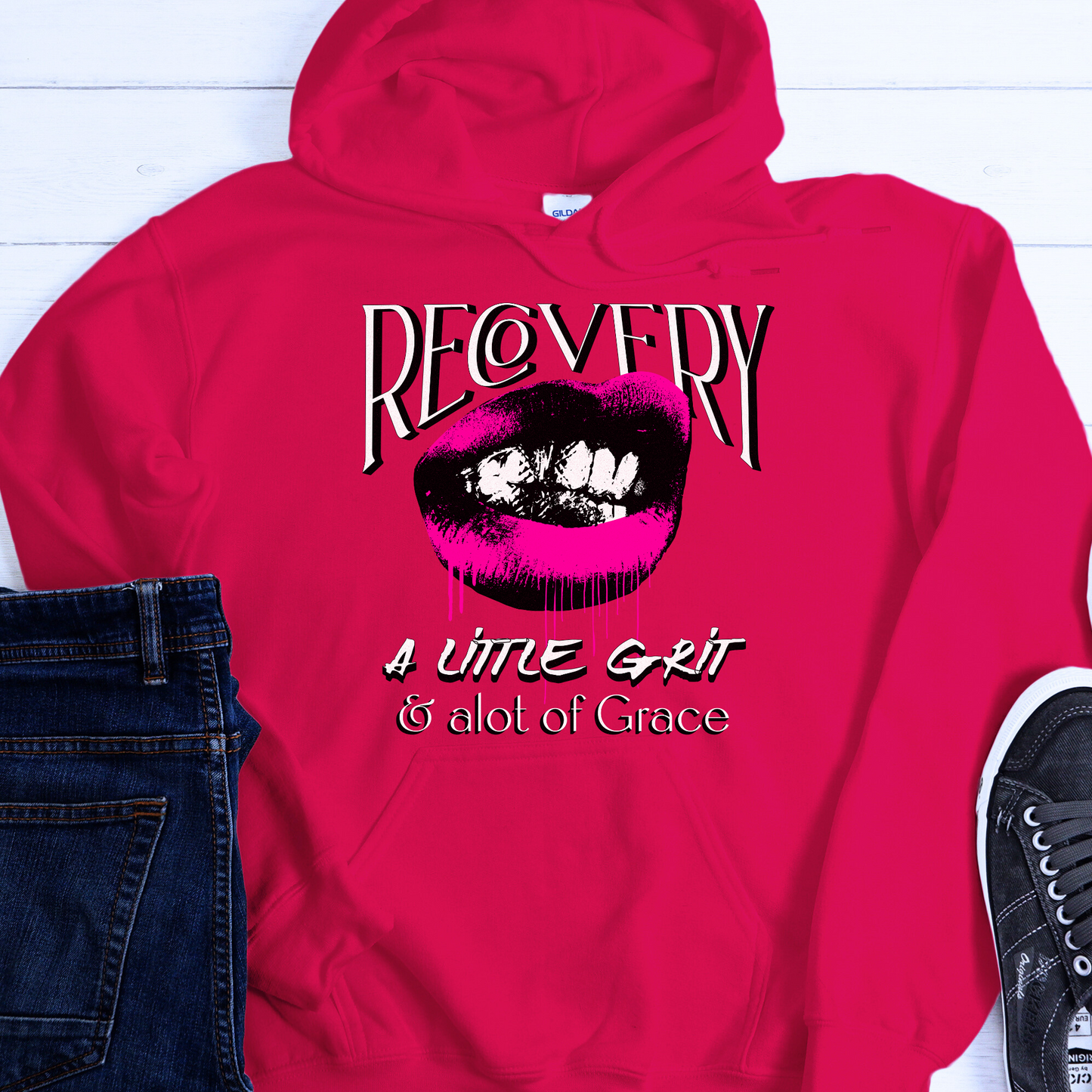 Recovery Hoodie | Inspiring Sobriety |  Recovery - Grit and Grace