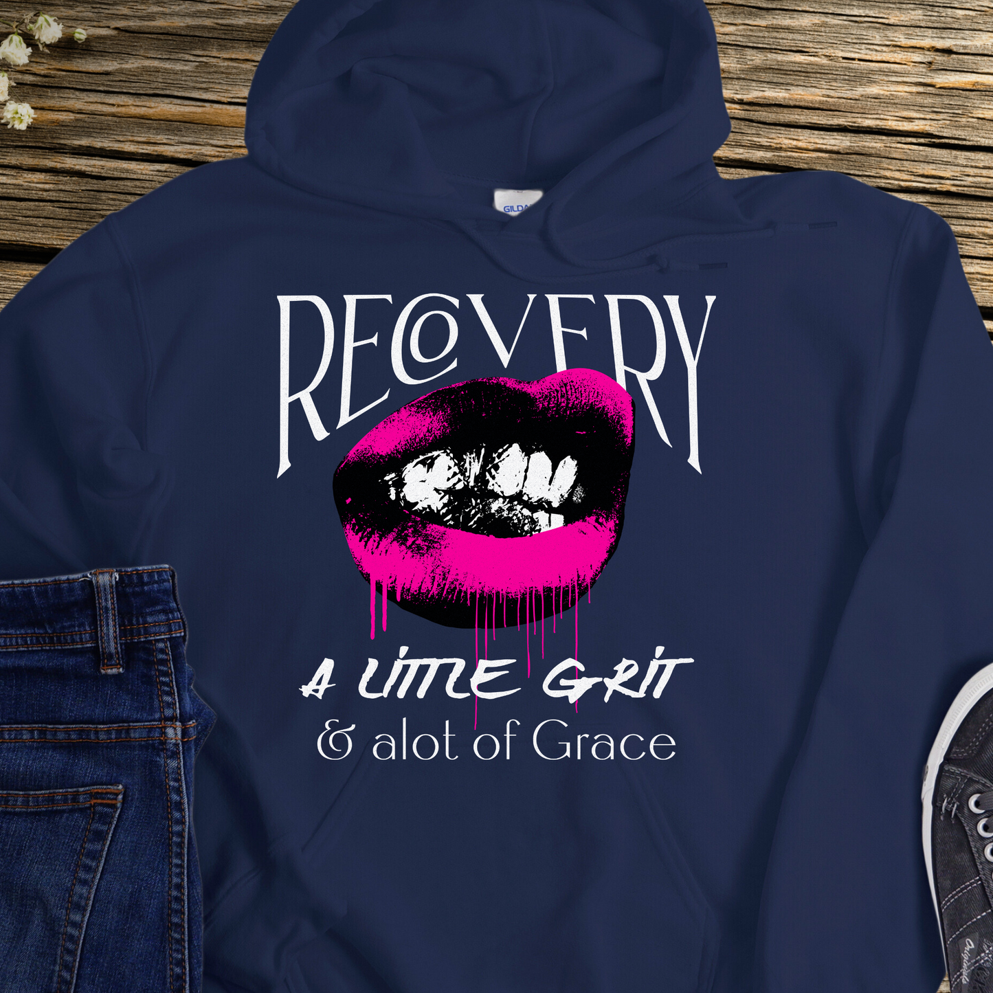 Recovery Hoodie | Inspiring Sobriety |  Recovery - Grit and Grace