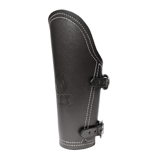 Knox Bully Welding Arm Pads - Top Grain Hide Armguard - Black