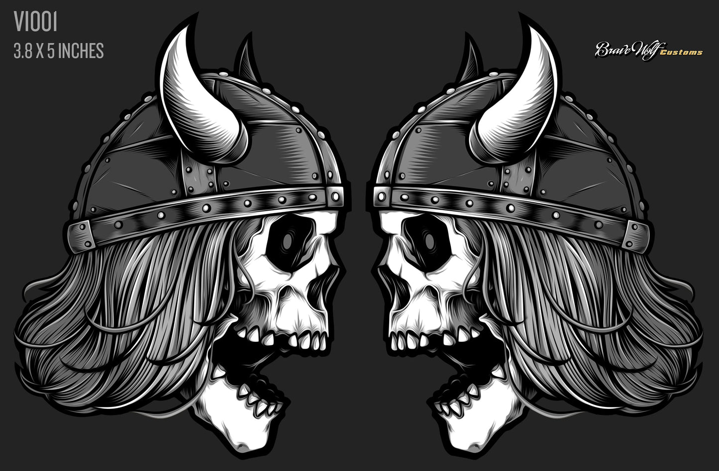 Viking 001 -B&W Anywhere Decal Set