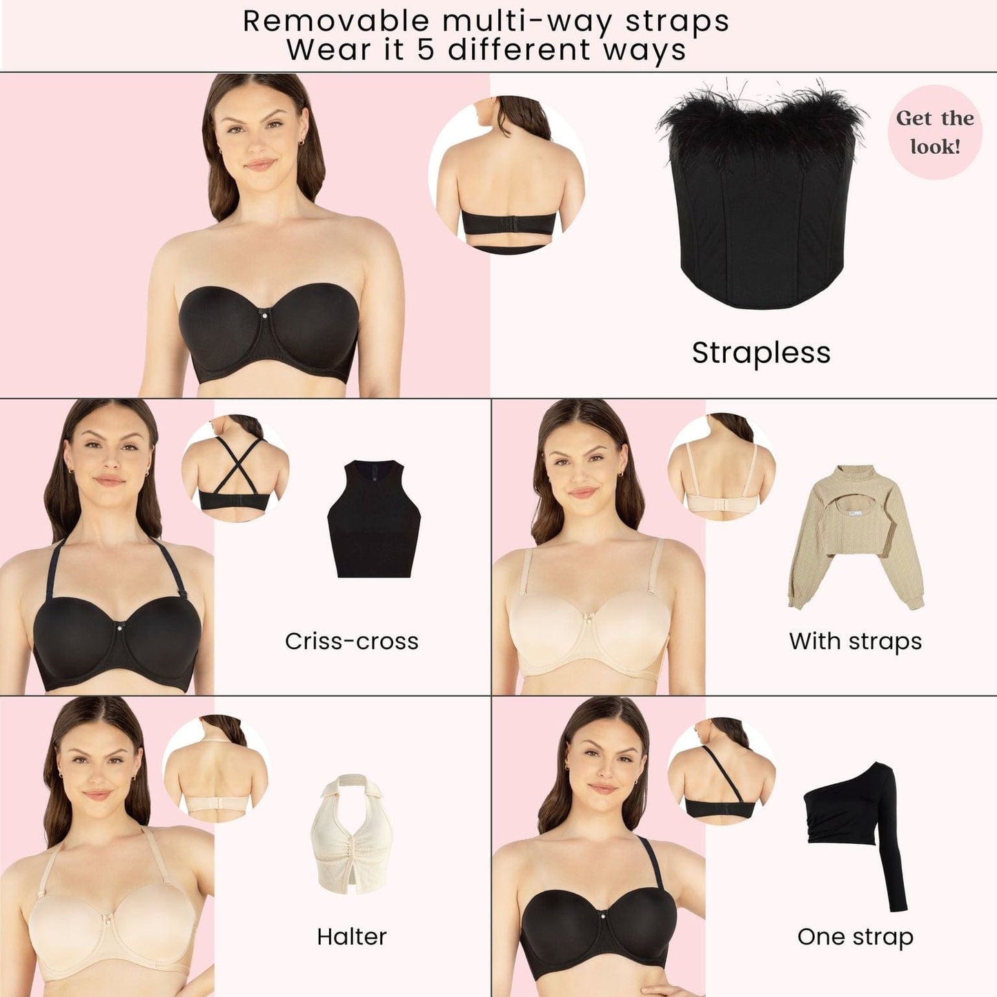 Elise Strapless Bra - Bare