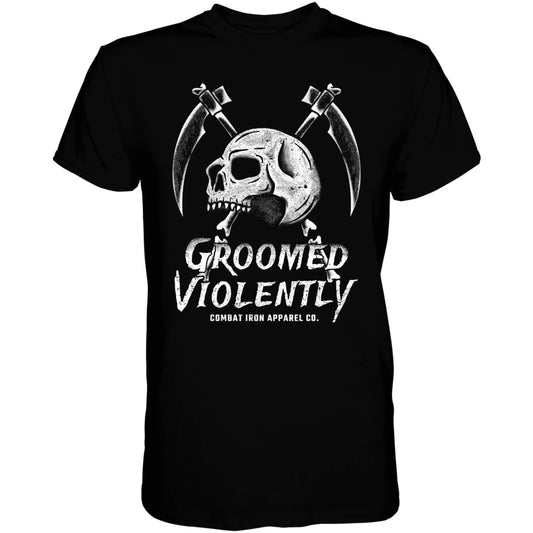 Groomed Violently Skull Men's T-Shirt