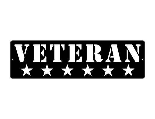 Veteran with Stars Wall Plaque