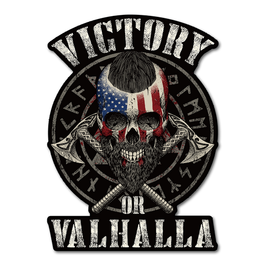 Victory or Valhalla Printed Patch