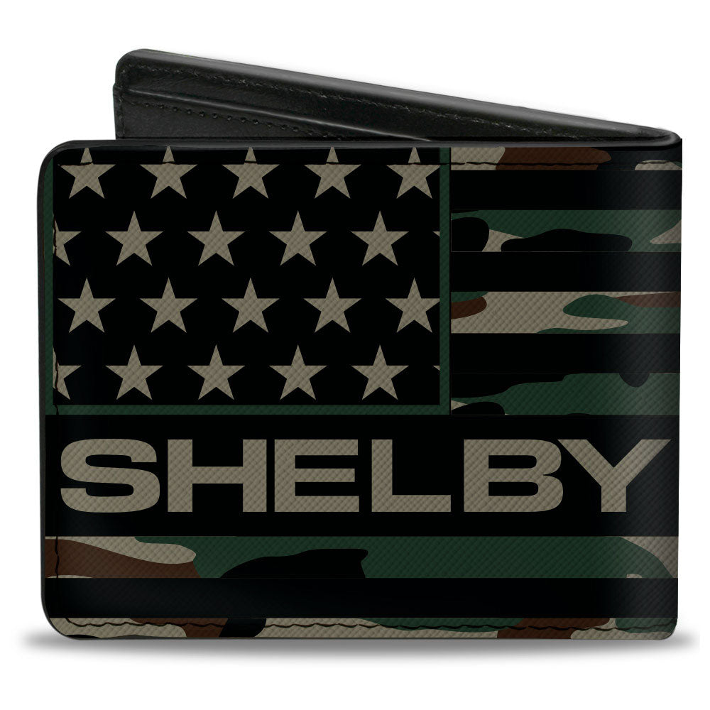 Bi-Fold Wallet - Carroll Shelby SHELBY Americana Camo Olive/Black