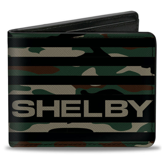 Bi-Fold Wallet - Carroll Shelby SHELBY Americana Camo Olive/Black