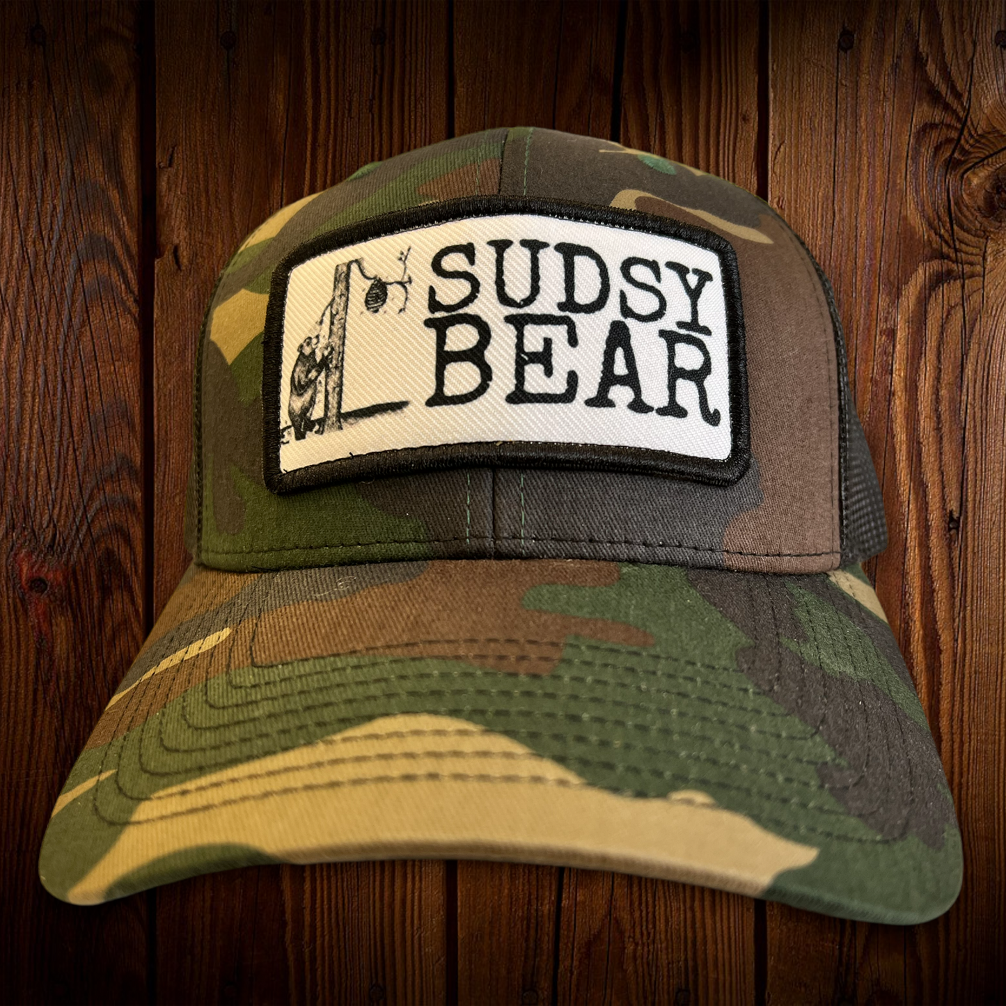 RETRO WOODLAND CAMO SUBLIMATED PATCH HAT