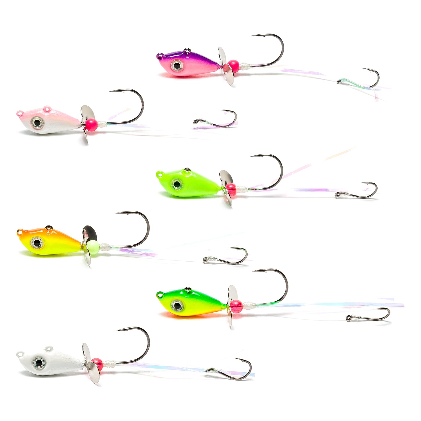 Pink/White Walleye Death Spinner