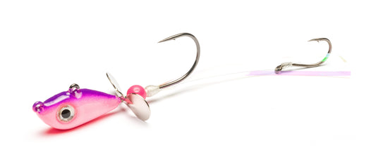 Pink/Purple Walleye Death Spinner