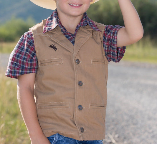 Youth Bronco Canvas Vest