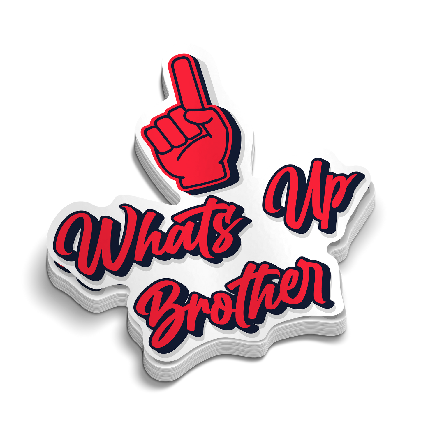 Whats Up Brother - Hard Hat Decal