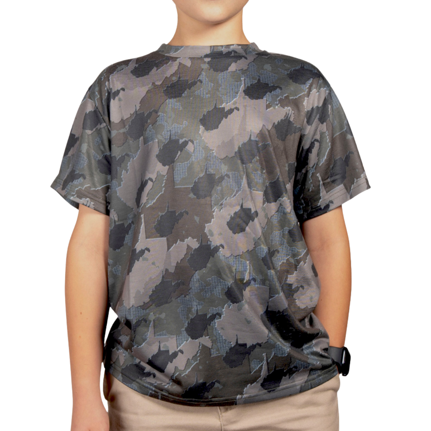 West Virginia Camo - Kids Short Sleeve