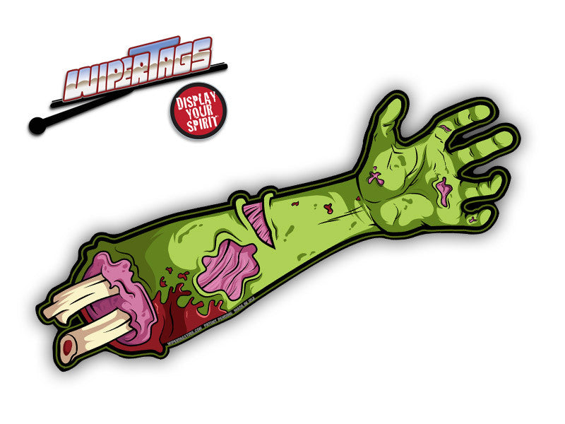 Dead Waving Zombie Arm WiperTags