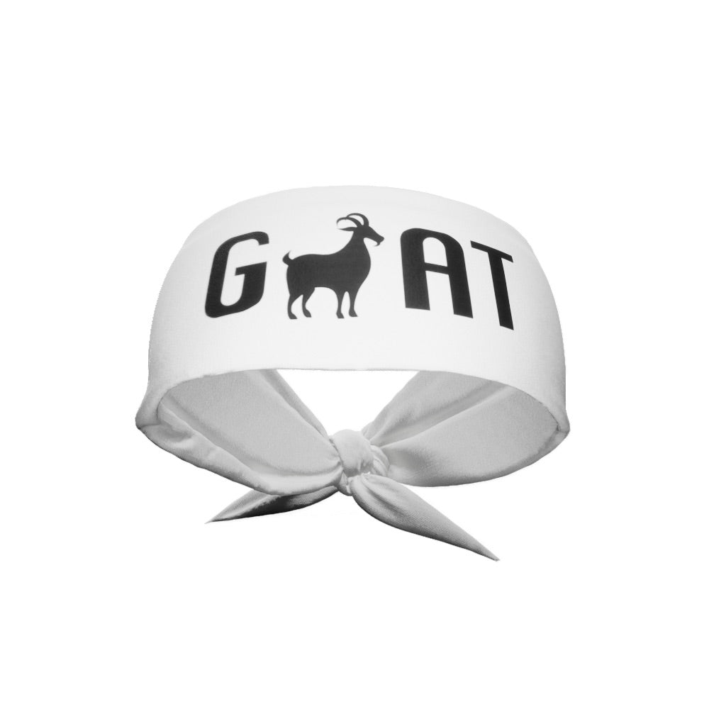 GOAT Tie Headband (White)