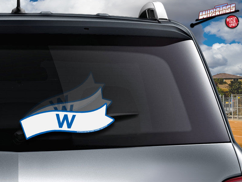 Fly the W Blue & White WiperTag