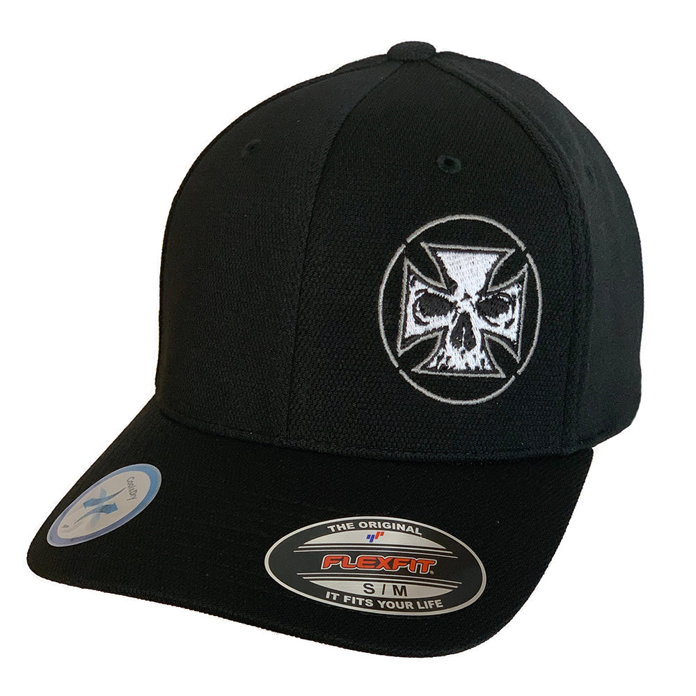 Flexfit "Never Fade" White Maltese Cross Hat