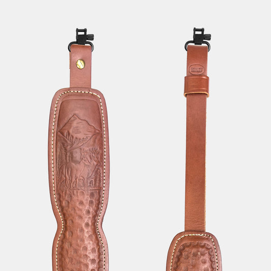 Embossed Padded Rifle Sling - Mountain Deers