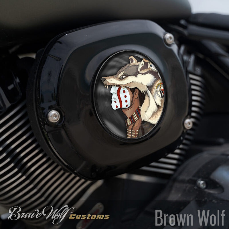 Brown Wolf - 5 Inch Decal