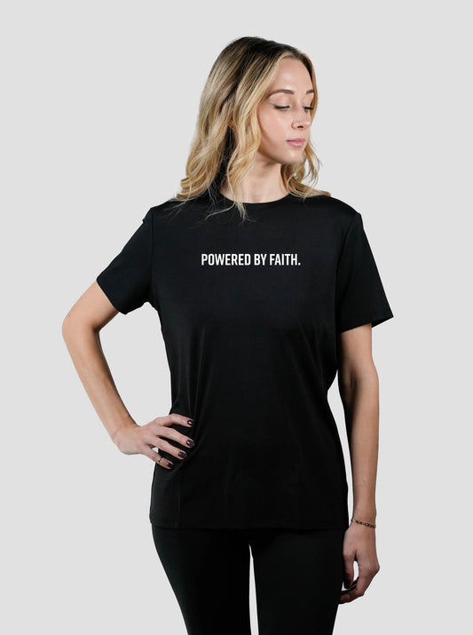 Women's Powered By Faith Performance Tee