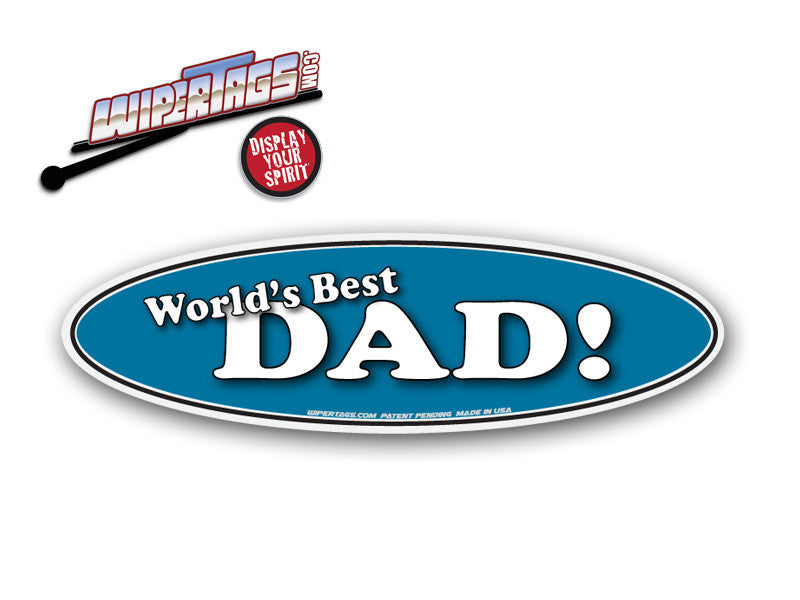 World's Best Dad WiperTag