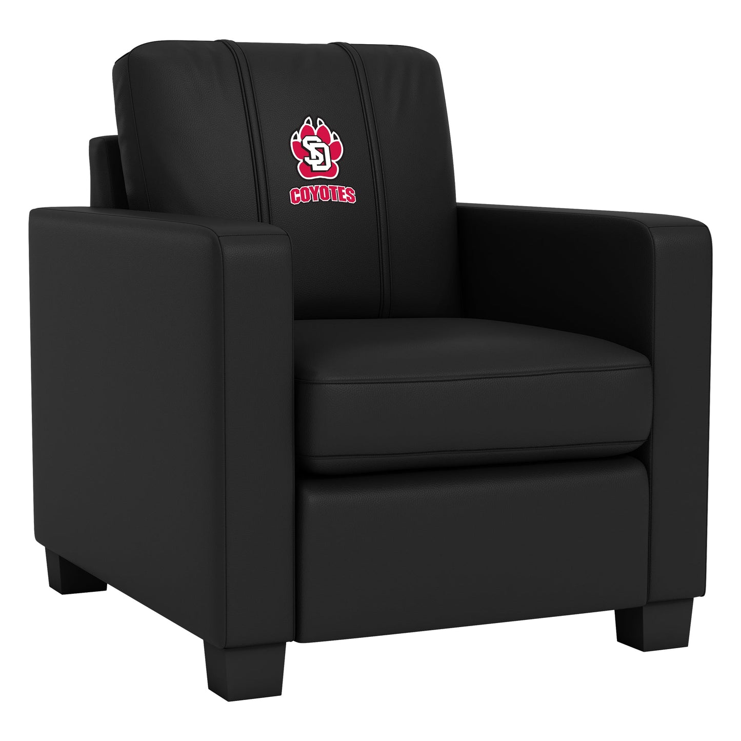 Dyno Stationary Club Chair with South Dakota Coyote Paw Logo