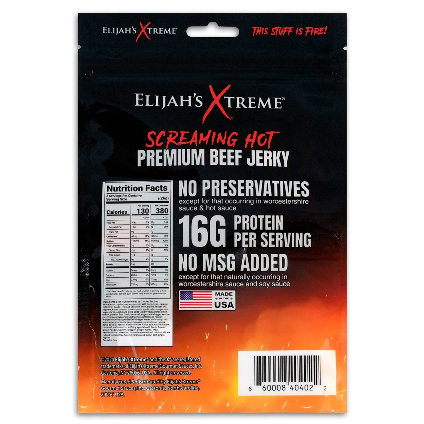 Xtreme Regret Spicy Beef Jerky (6 Bags)