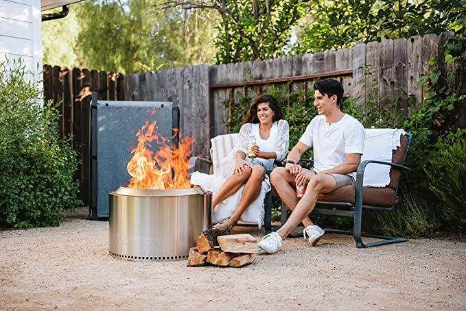 Solo Stove Bundle - Ranger/Bonfire/Yukon/Canyon 2.0 with Stand, Smokeless Fire Pit | Wood Burning Fireplaces with Removable Ash Pan, Portable Outdoor Firepit - Ideal for Camping & Outdoor Spaces, Stainless Steel