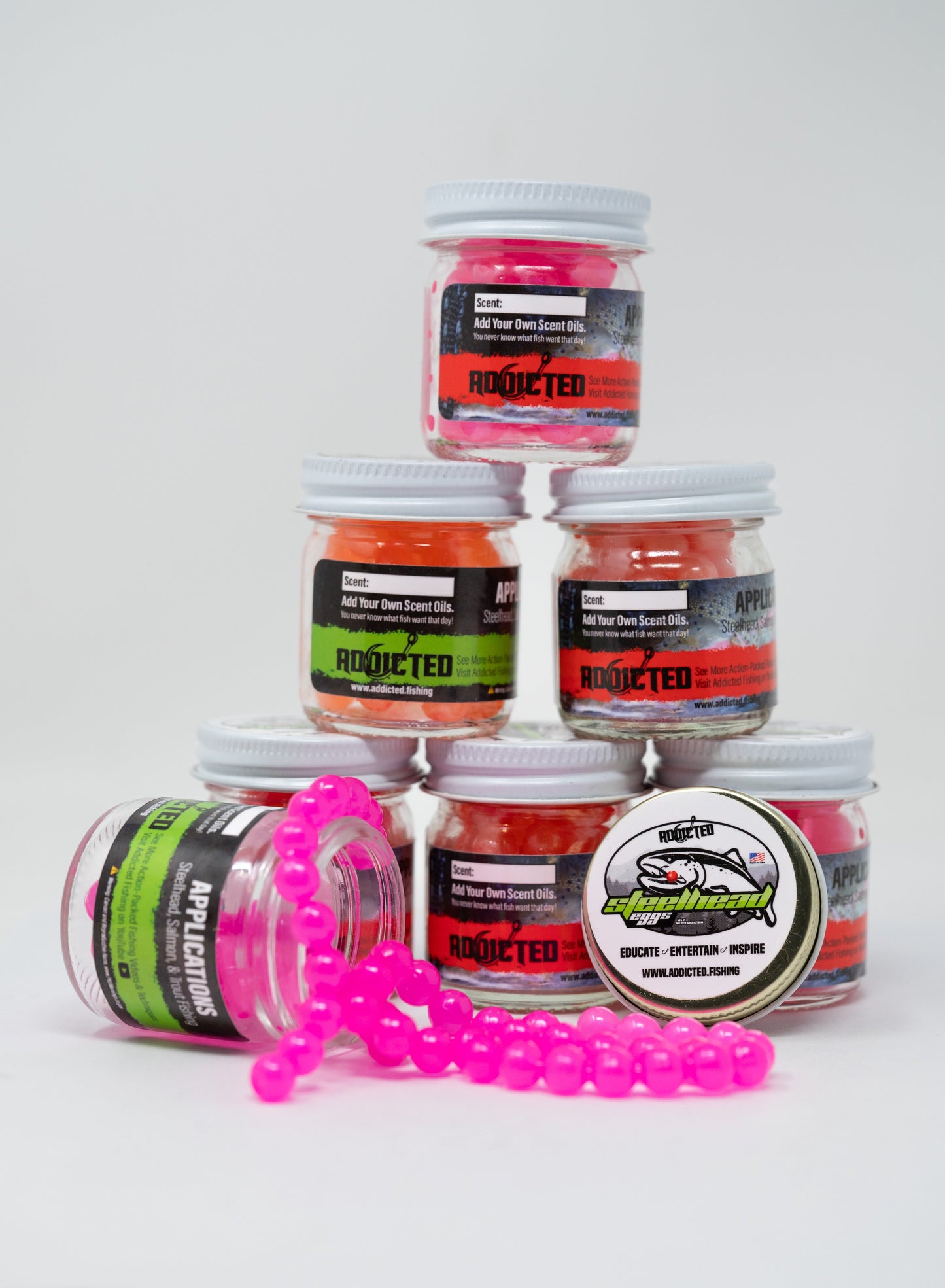 Nail Polish Pink Trout & Steelhead Rubber Eggs