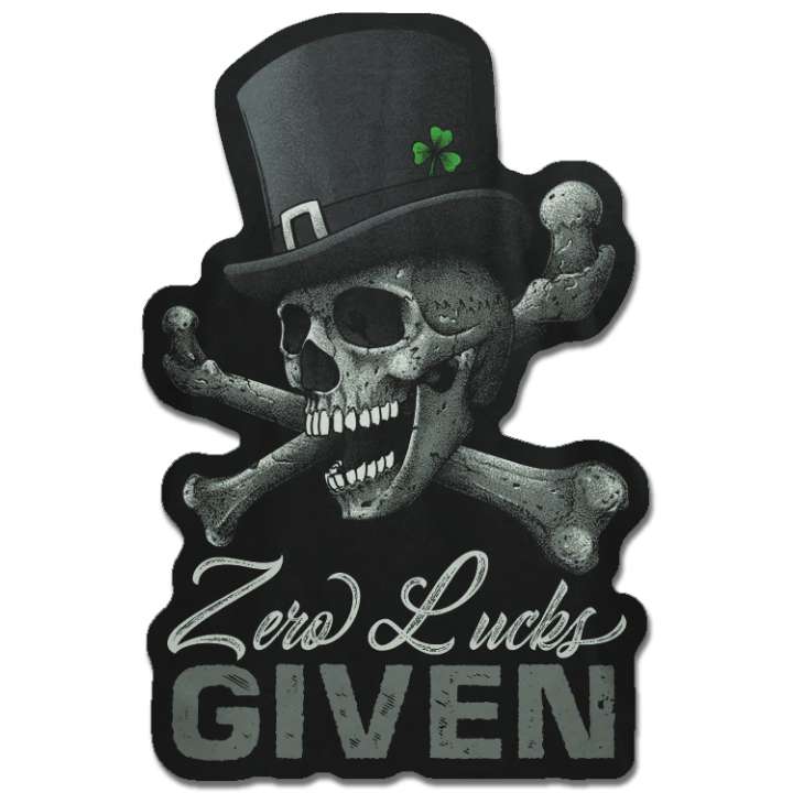 Zero Lucks Given Decal