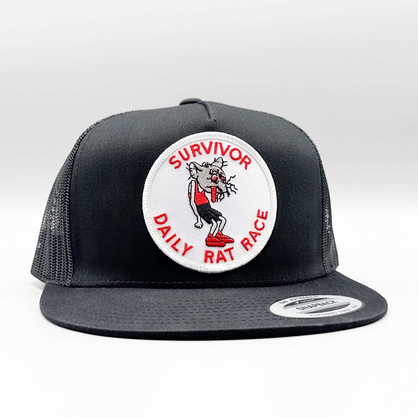 Daily Rat Race Survivor Funny "Retired" Trucker Hat