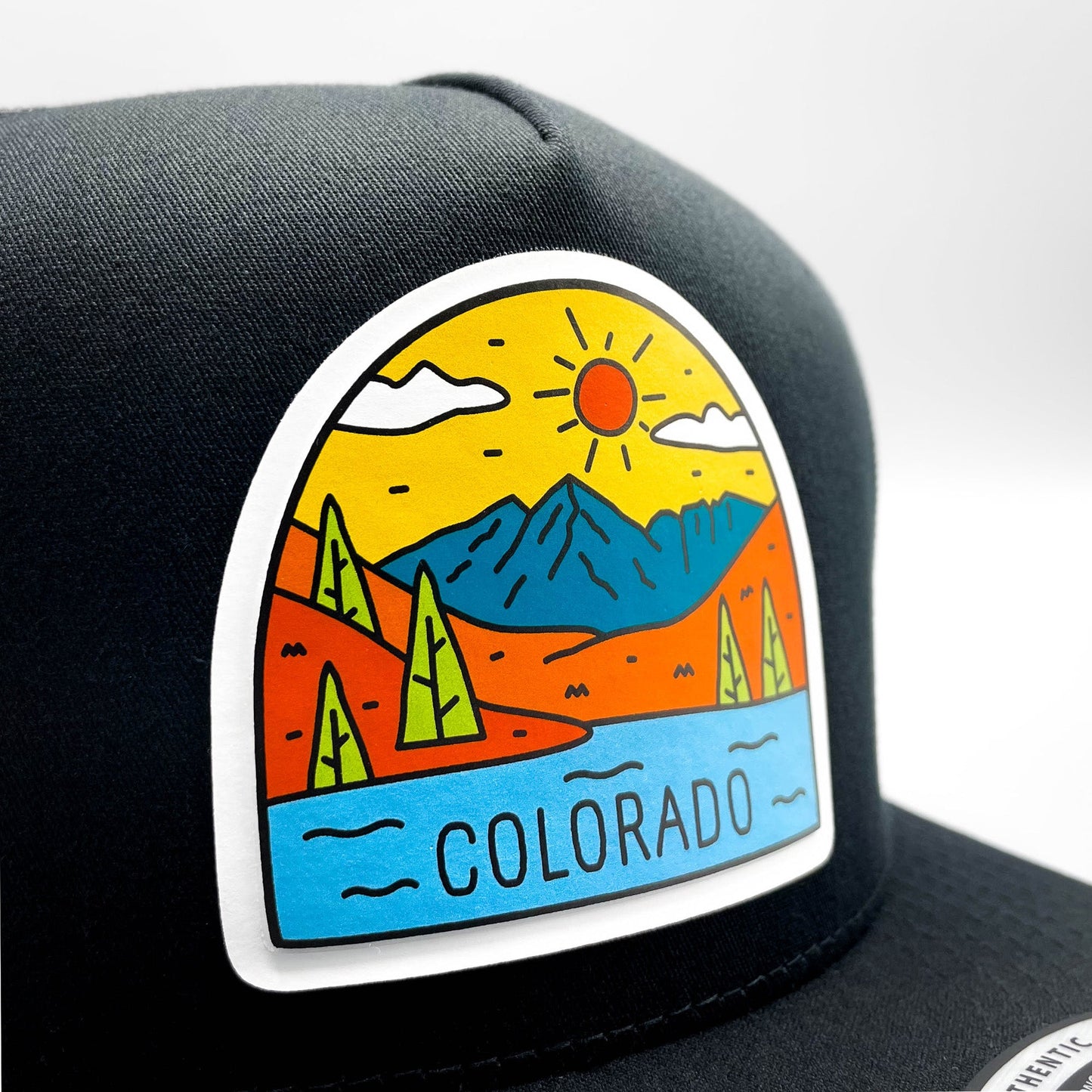 Colorado Mountain Scene Retro Trucker