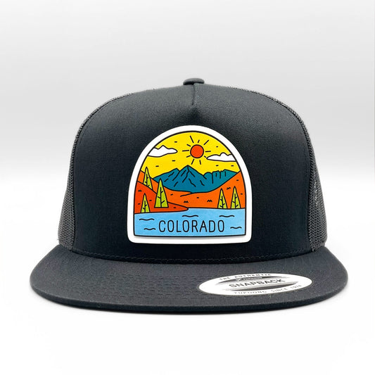 Colorado Mountain Scene Retro Trucker