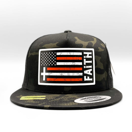 Faith Christian American Flag Trucker