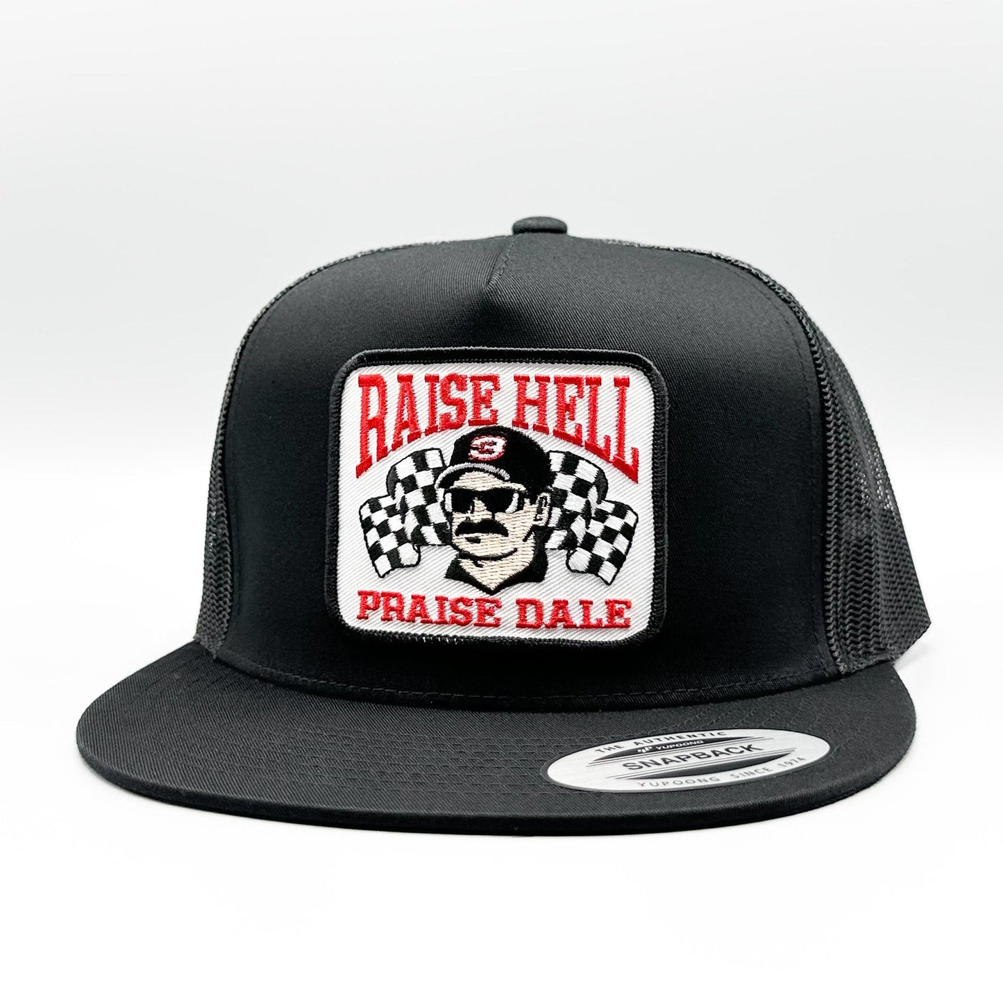 Raise Hell, Praise Dale Earnhardt "Vintage Truckers Original" Trucker Hat