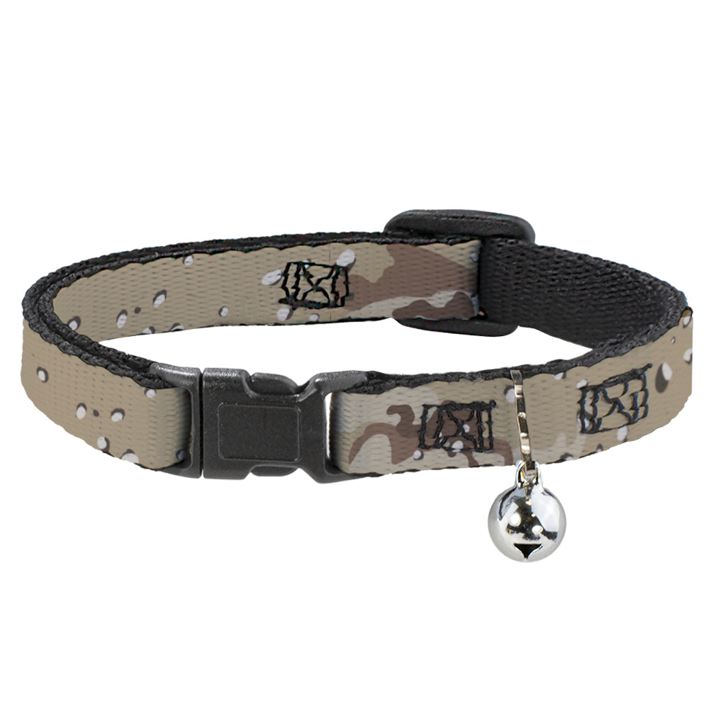 Cat Collar Breakaway - Desert Camo Tans Browns