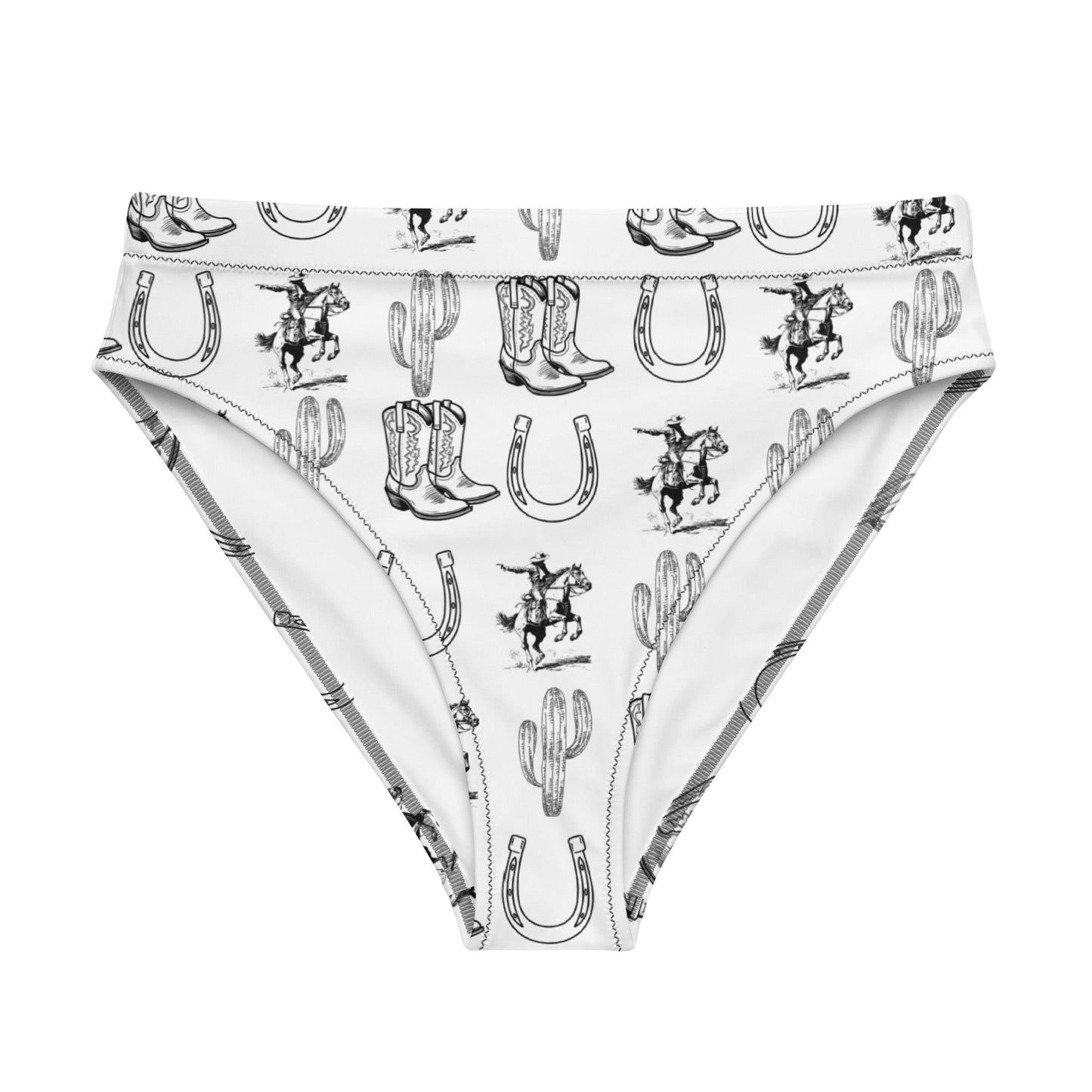 Classic Cowgirl High Waisted Bikini Bottom