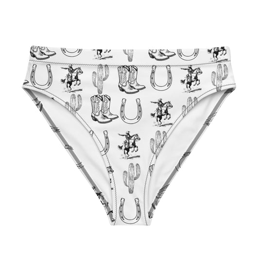 Classic Cowgirl High Waisted Bikini Bottom