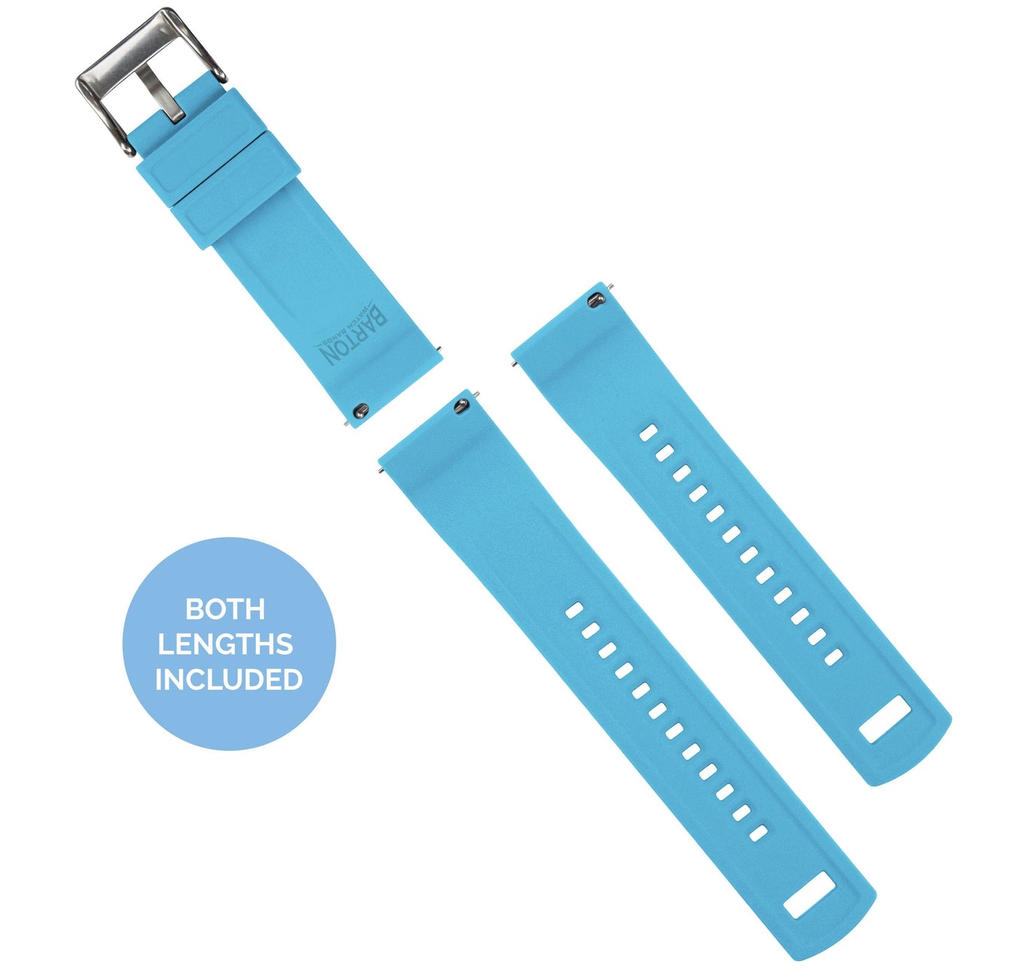 Omega Moonswatch Elite Silicone Flatwater Blue Watch Band