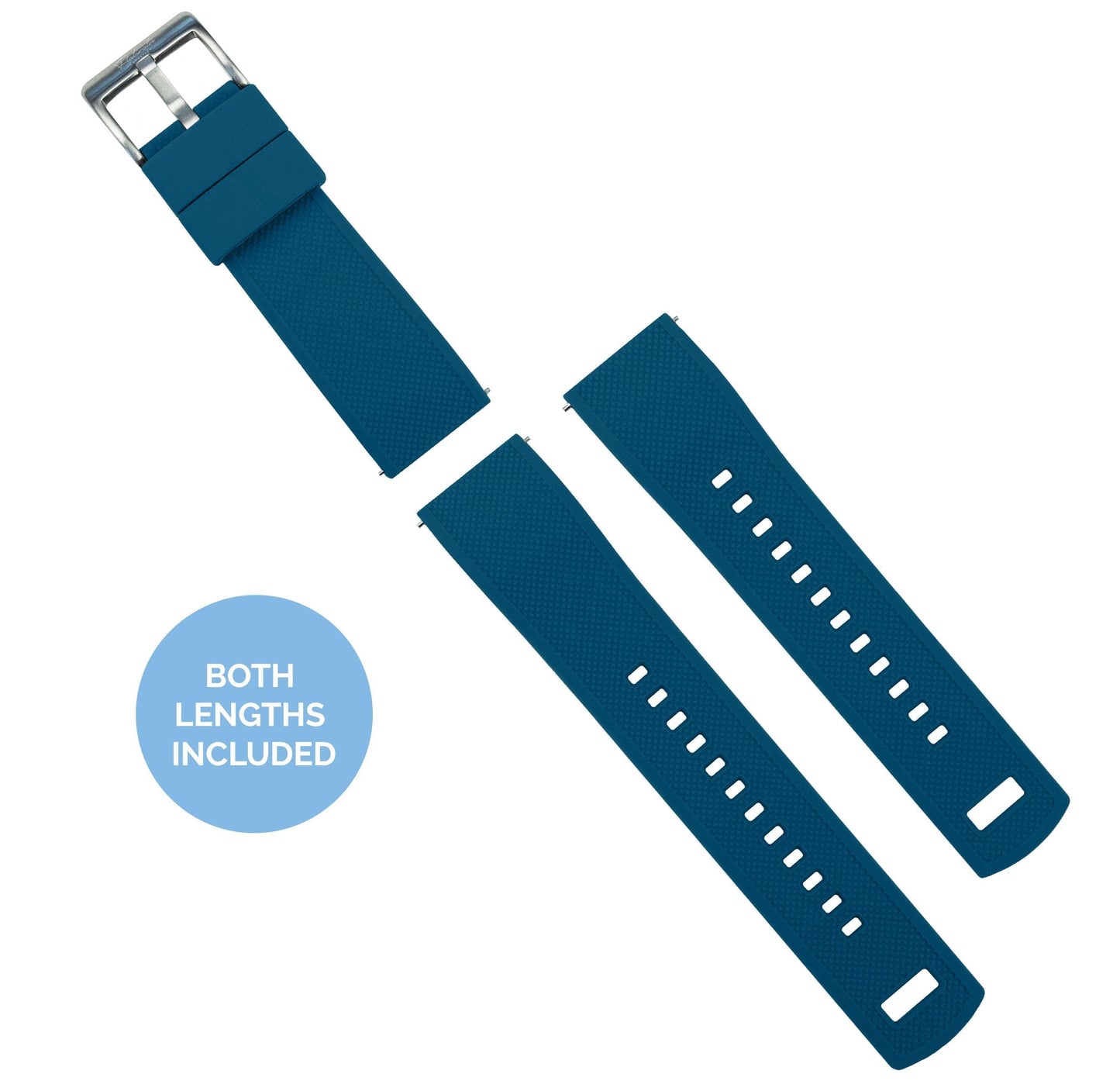 Omega Moonswatch Elite Silicone Flatwater Blue Watch Band