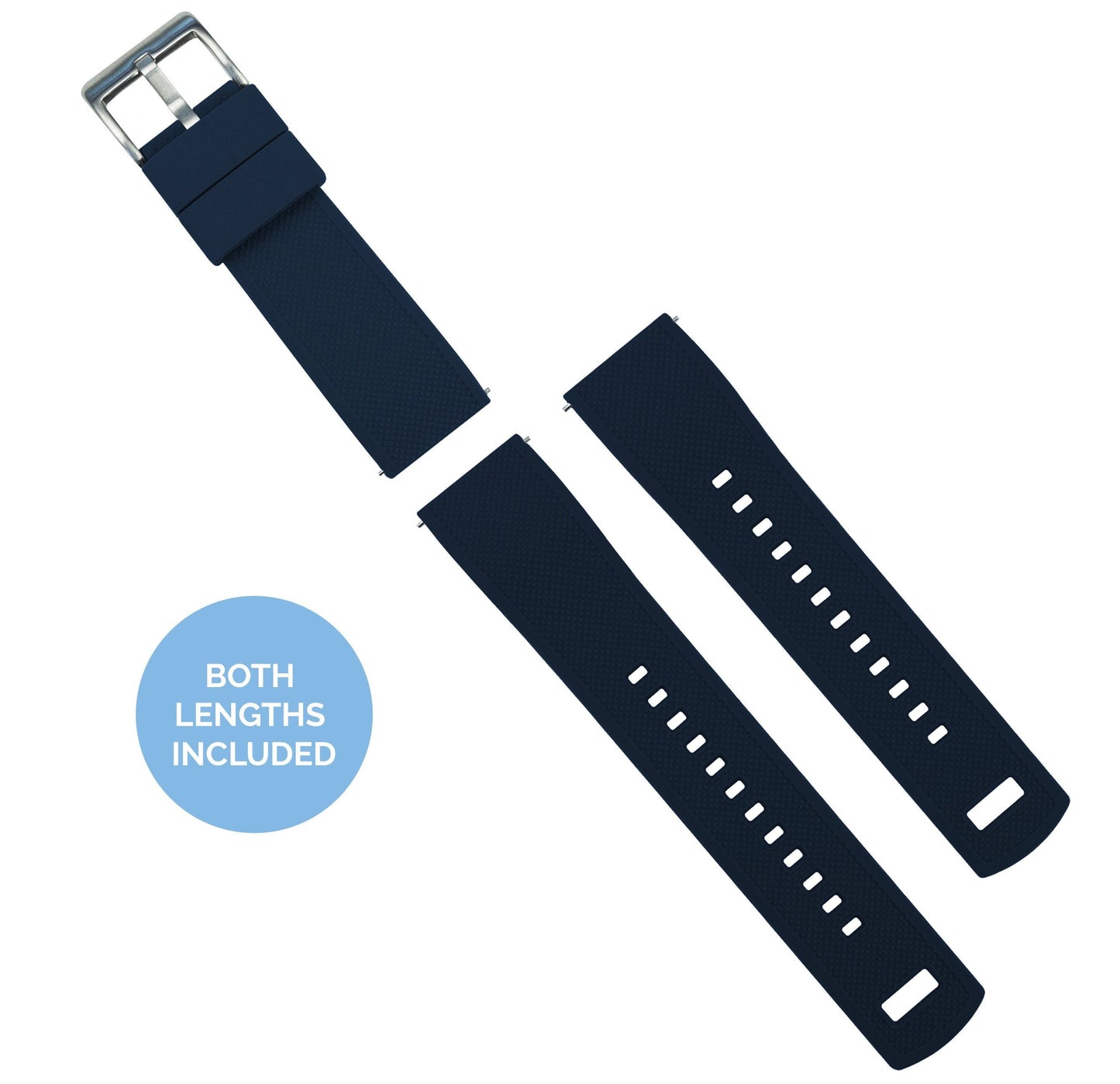 Omega Moonswatch Elite Silicone Navy Blue Watch Band