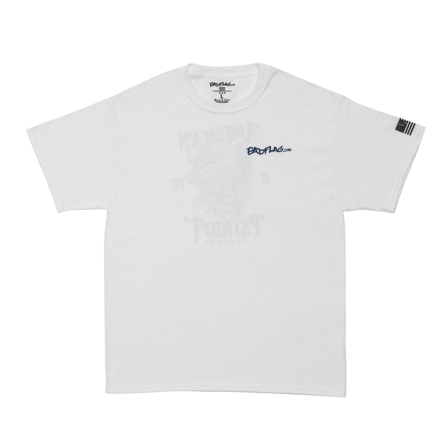 American Patriot Graphic Tee-White