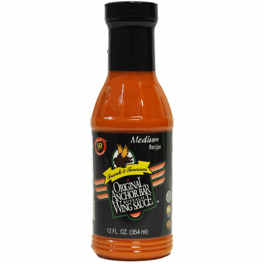 Anchor Bar Buffalo Wing Sauce Medium Recipe 14 oz.